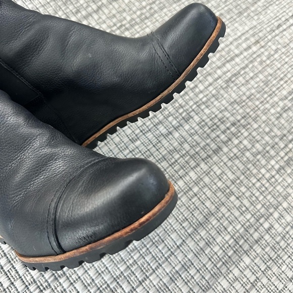 UGG Pax Leather Wedge Bootie Brown Size 10 - Picture 7 of 13